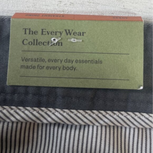 Goodfellow & Co Straight Chino Pants Mens 40x32 Charcoal Gray New - Picture 10 of 13